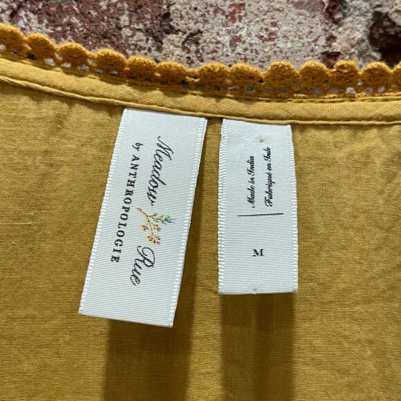 Anthropologie Meadow Rue Lisette Embroidered Mini Dress Size Medium - Picture 8 of 9